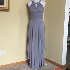Eliza J Gray Layered Dress Size 6 NWOT
